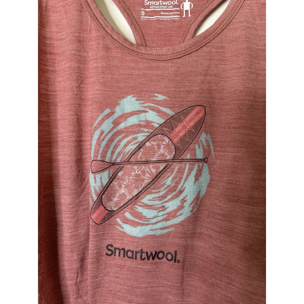 Smartwool Merino Sport 150 Paddle Board Graphic Tank Size Small Outdoor Wool - Picture 2 of 5